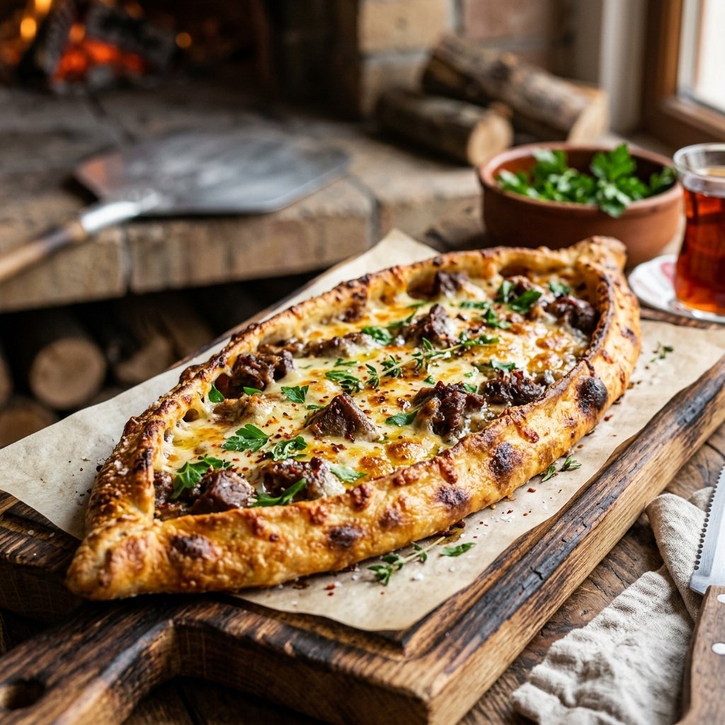 Pastırmalı Pide